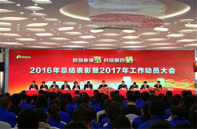同筑赏金船长梦 共绘国药情——赏金船长药业举行2016年总结表彰暨2017年工作动员大会